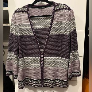 Ming Wang (XL) Mosaic Stitch Jacket